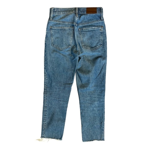 MADEWELL The Perfect Vintage Jean in Enmore Wash: Raw-Hem Edition Size 24 - Picture 8 of 9